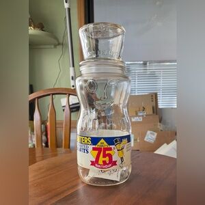 **VINTAGE** Planters Mr. Peanut  LTD. Ed. 75th Birthday Decanter w/ Original Tag